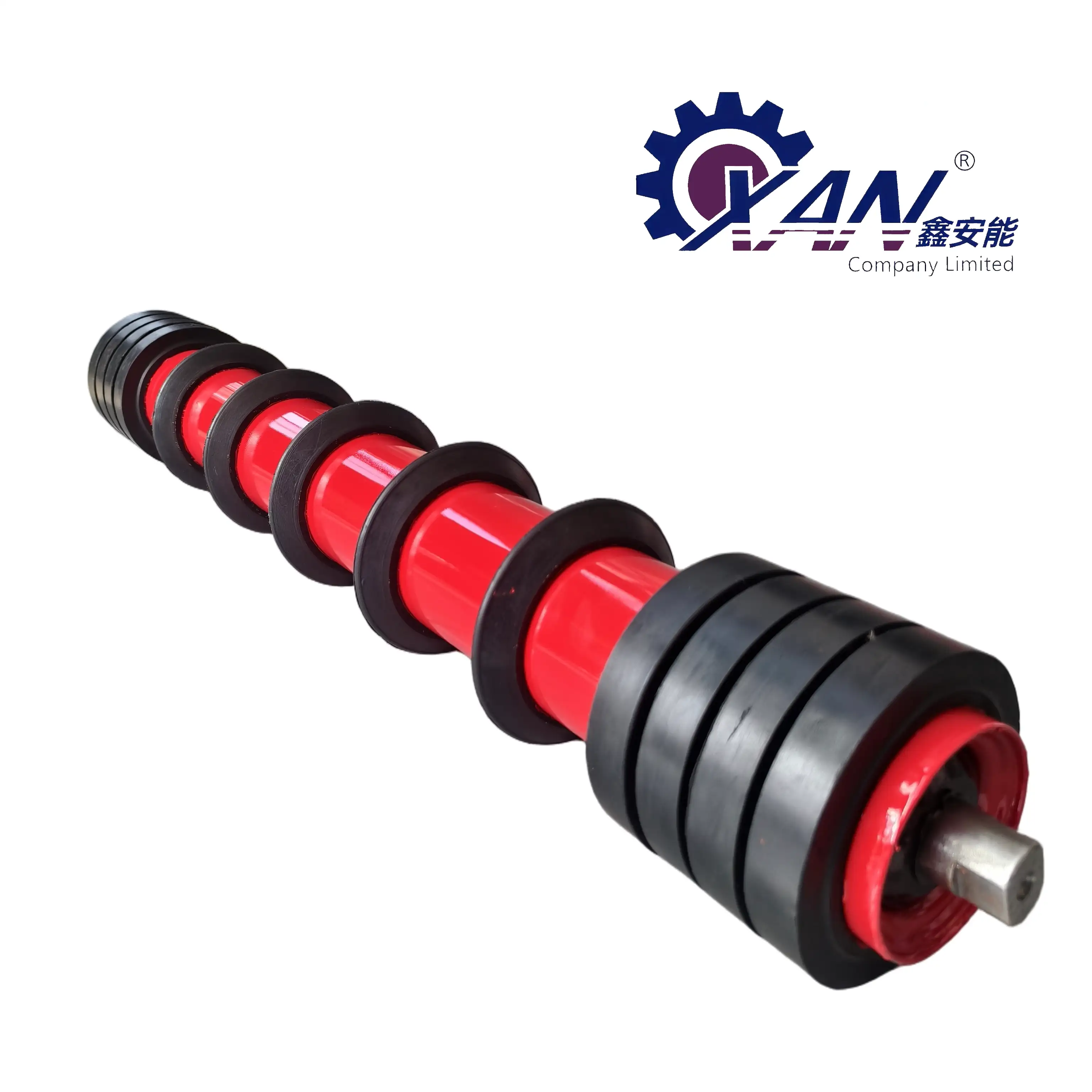 Customized New Type Steel Idler With Rubber Disc 1
